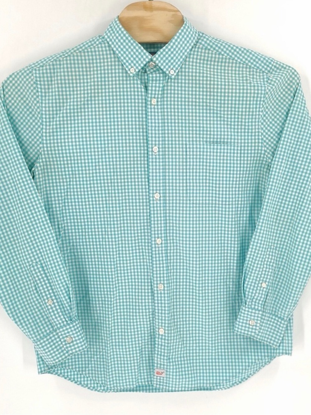 Men's Mint Green Vineyard Vines Button-Down Shirt